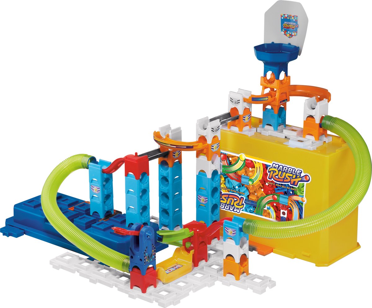 Vtech Marble Rush - Coffret build store m400 - piste de billes - 65 pièces - dont 5 billes - à partir de 4 ans