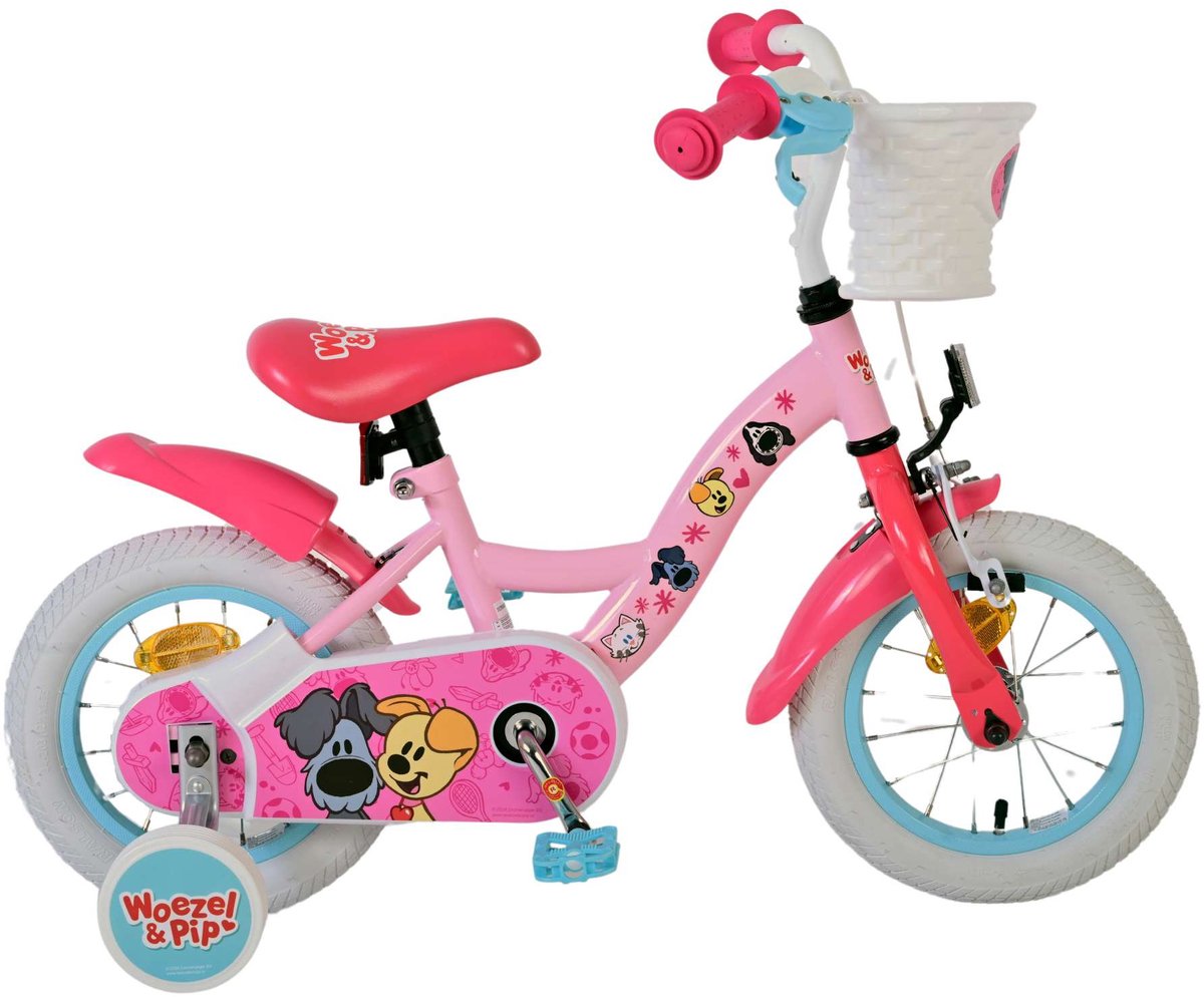 Vélo pour enfants Volare woezel pip - filles - 12 pouces - rose