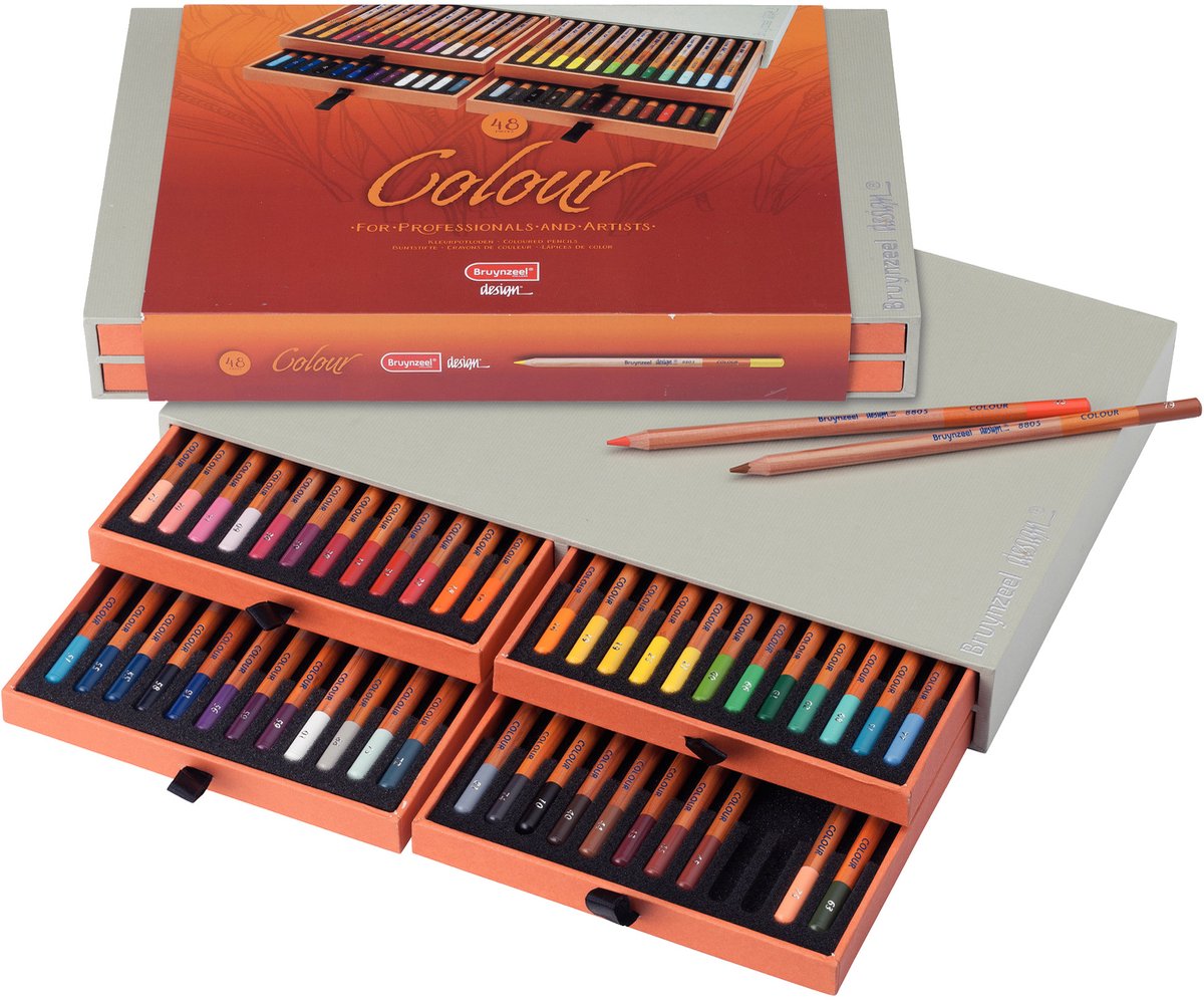 Boîte de couleur Bruynzeel 48 crayons de couleur