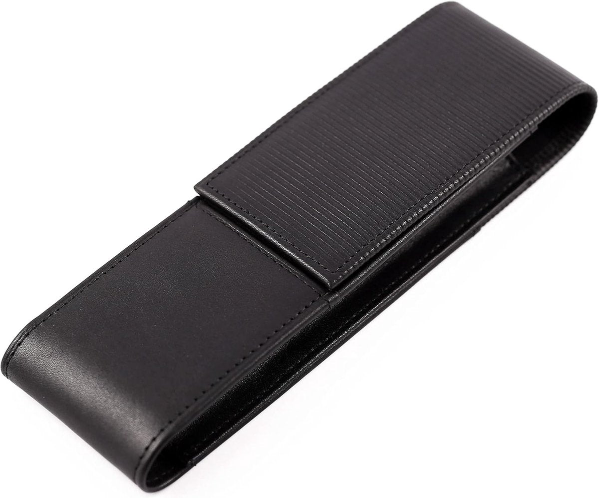 Etui cuir Lamy a 302 859 | cuir nappa noir de haute qualité | pour 2 instruments d'écriture