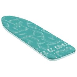 Leifheit housse de table à repasser thermo réfléchissant s m - surface de repassage 125 x 40 cm - molleton 3 mm d'épaisseur - bleu