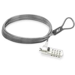 Verrou pour ordinateur portable act ac9025 gris 2000 mm