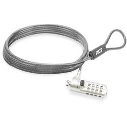 Verrou pour ordinateur portable act ac9035 gris 2000 mm