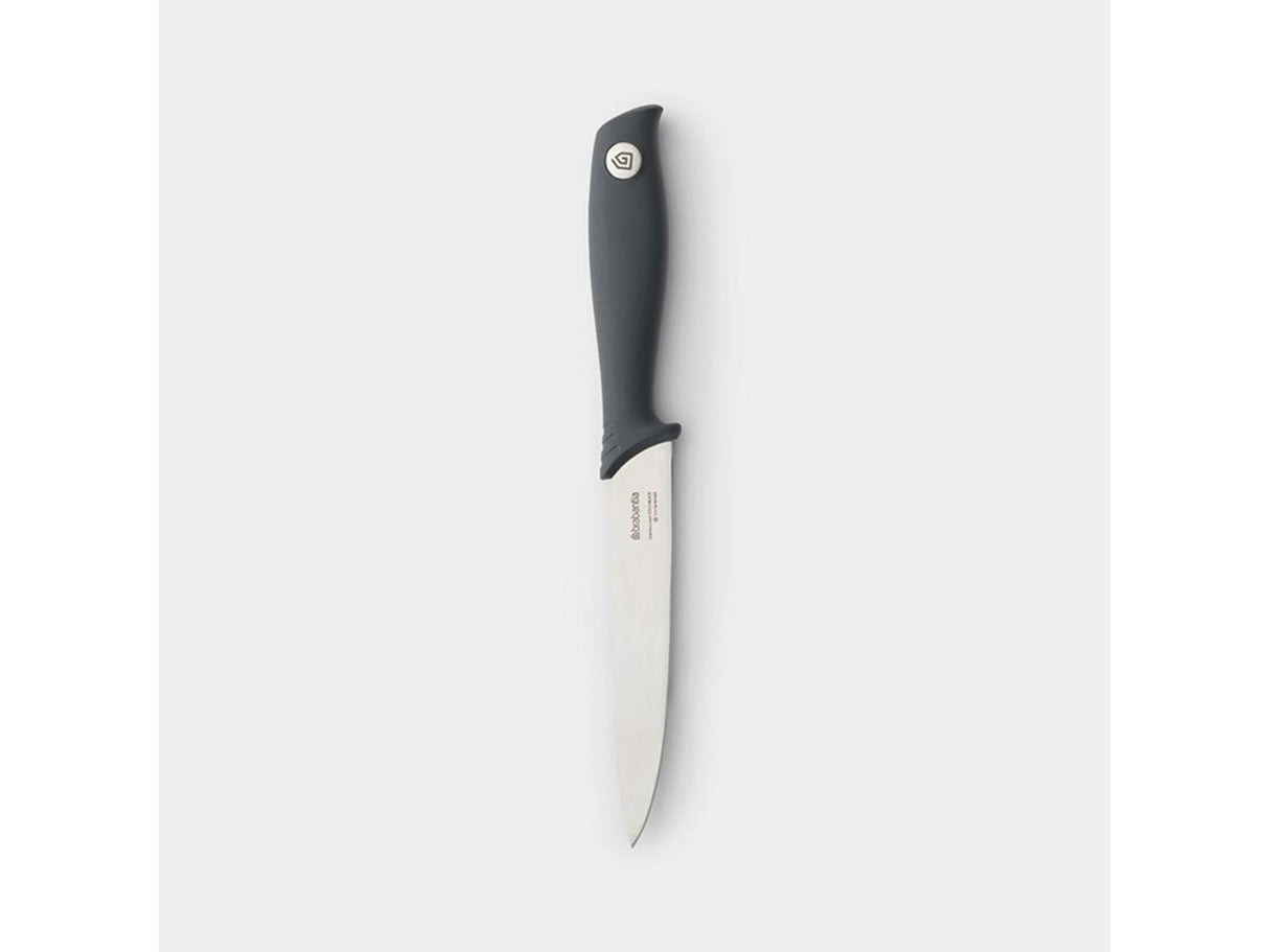 Brabantia couteau universel savoureux+ gris foncé | 2 pièces