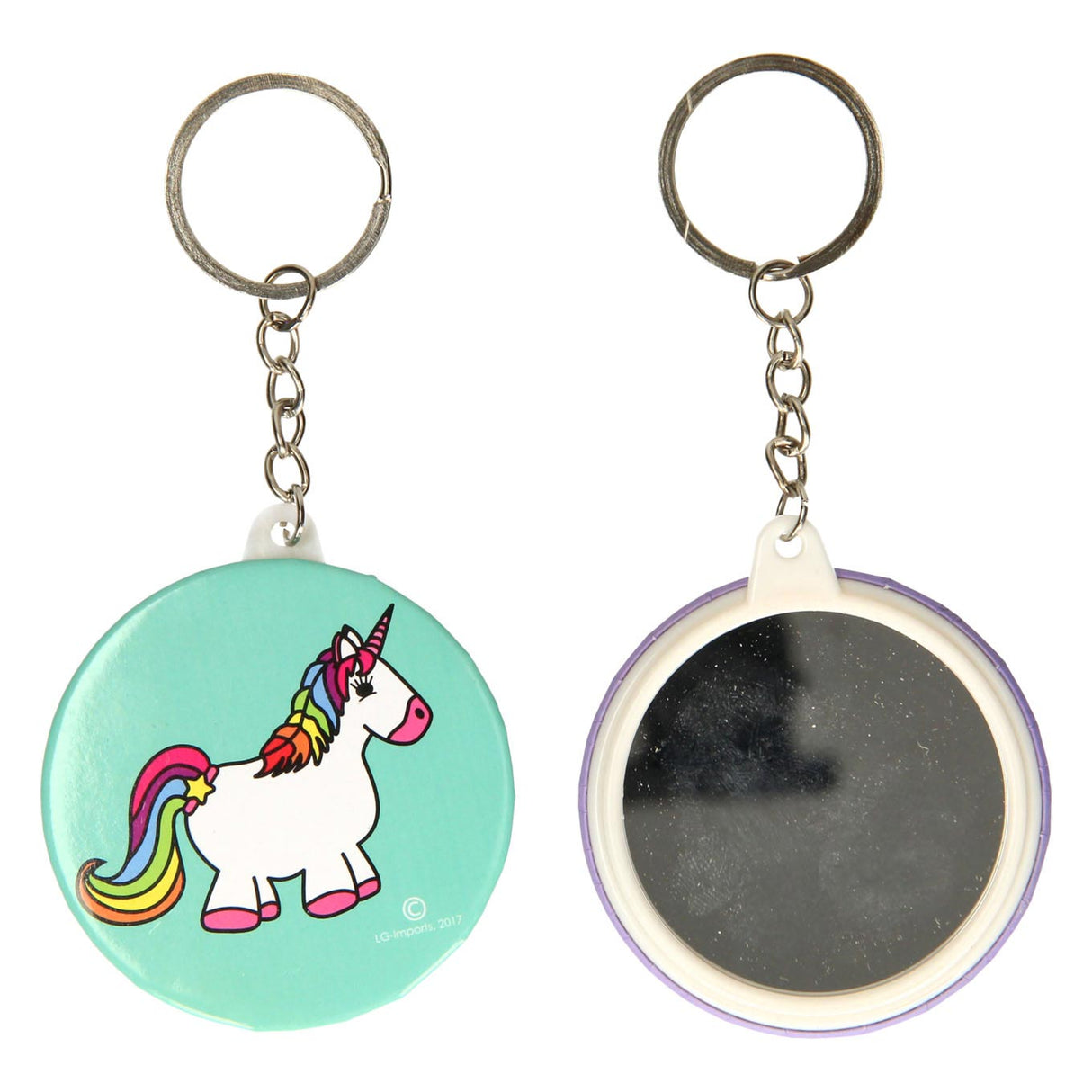 Porte-clés Duckiez avec licorne miroir