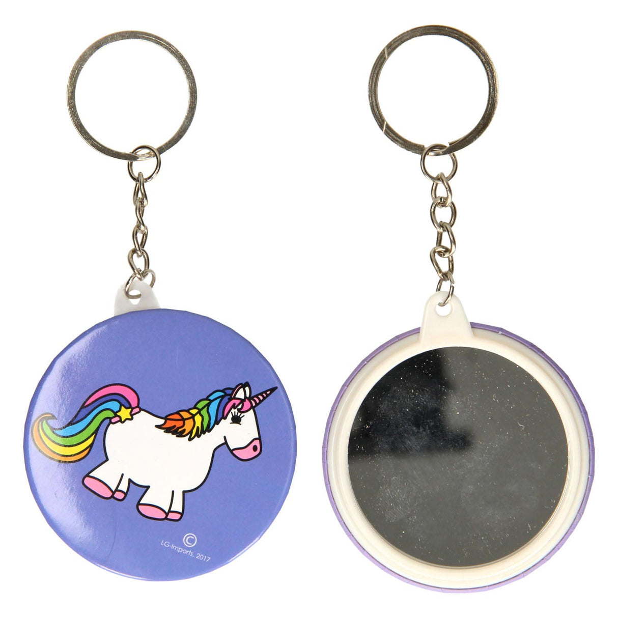 Porte-clés Duckiez avec licorne miroir