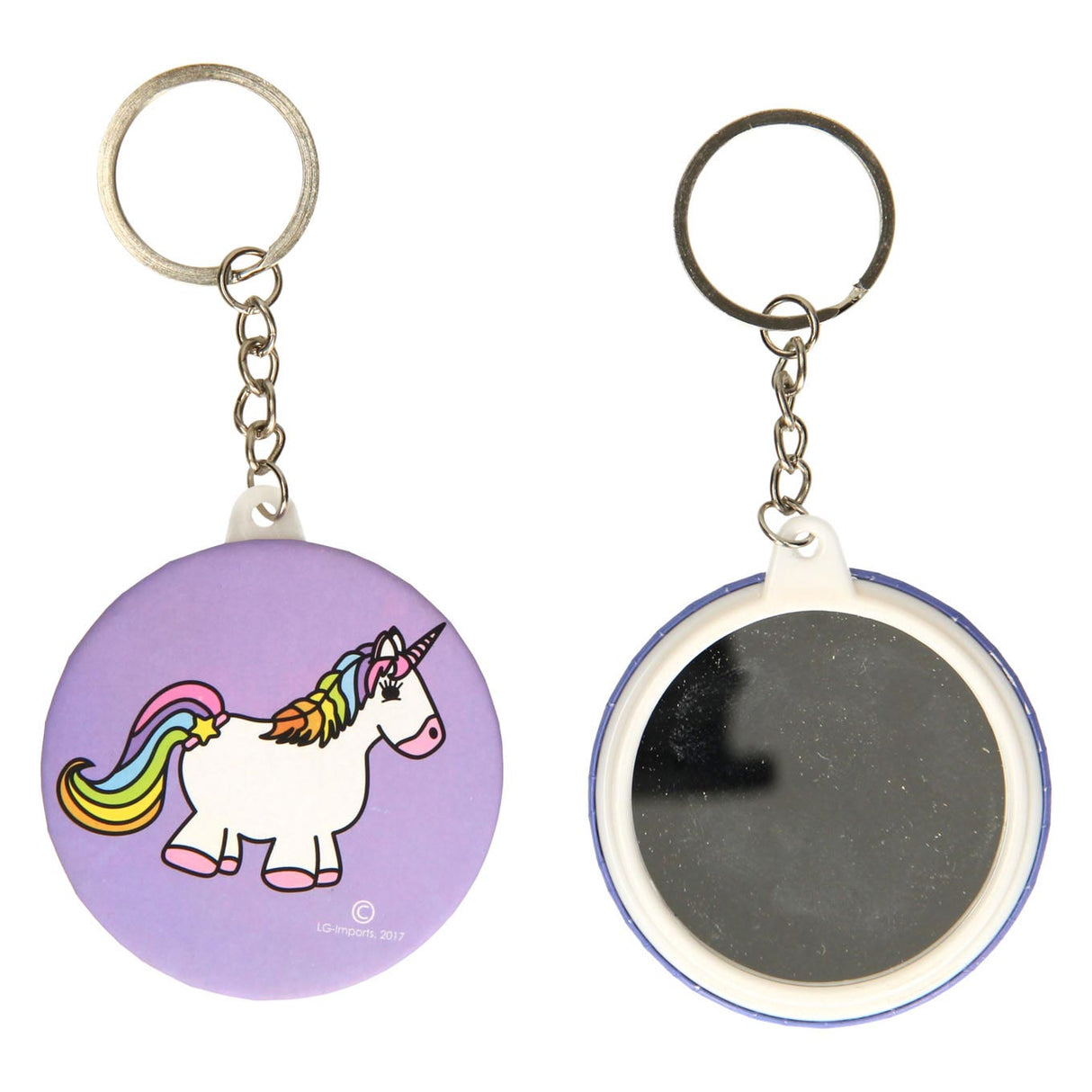 Porte-clés Duckiez avec licorne miroir