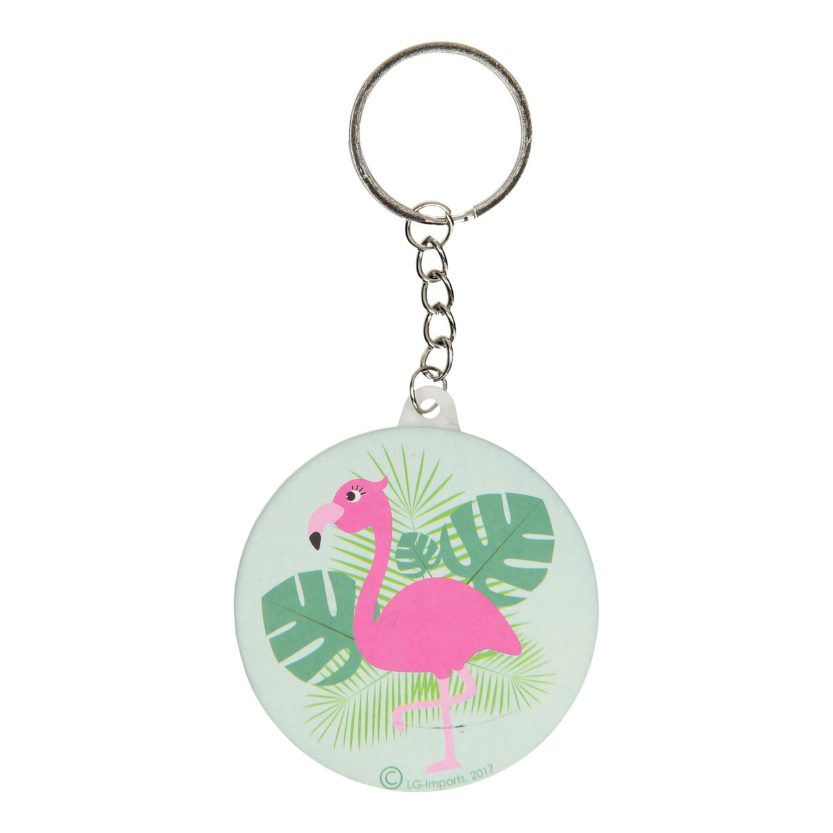 LG-imports porte-clés flamant rose avec miroir