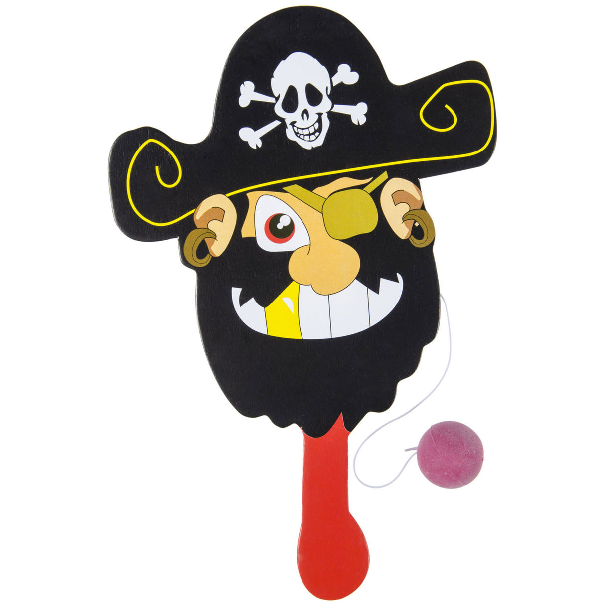 Raquette Duckiez avec balle sur cordage pirate