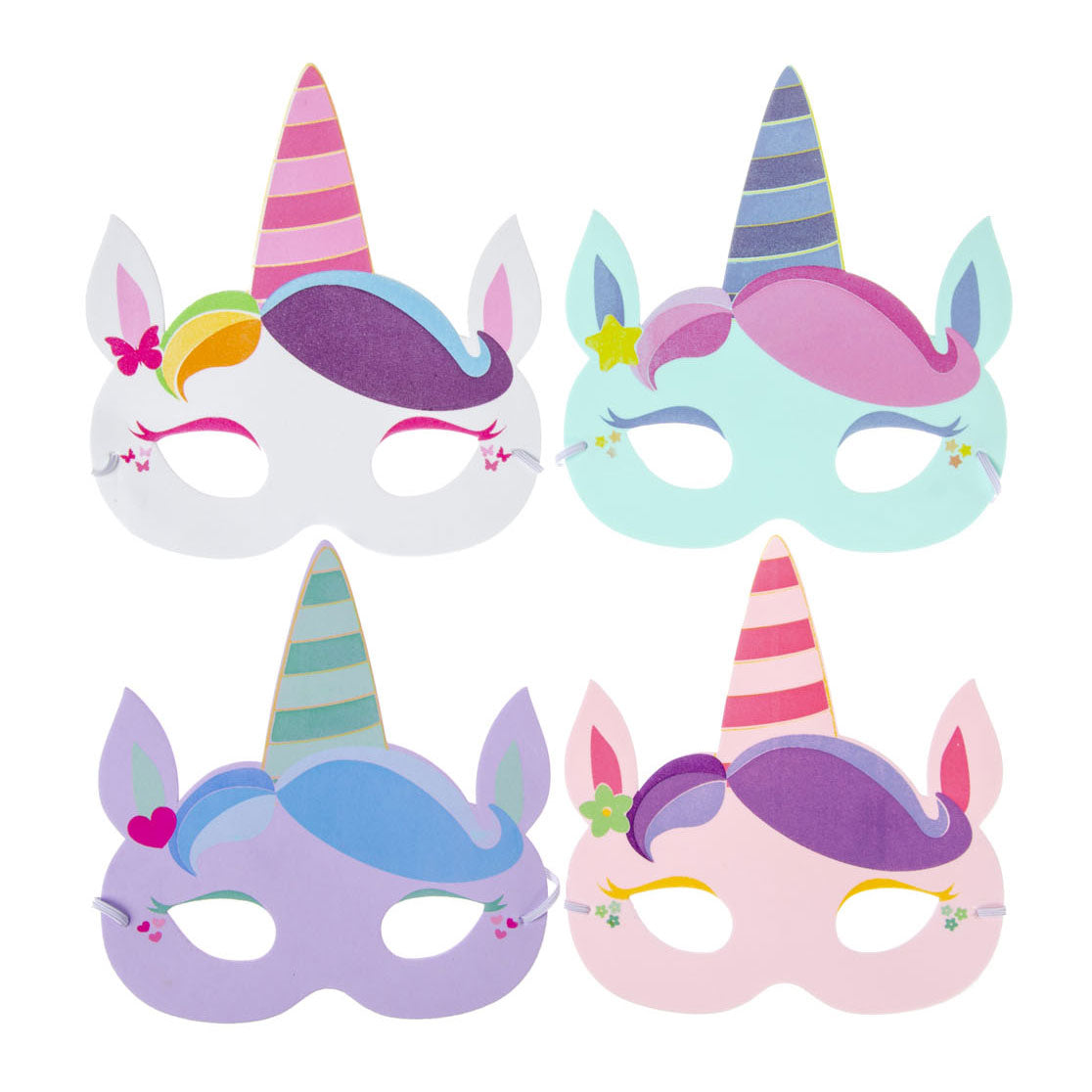 Masque en mousse Duckiez licorne