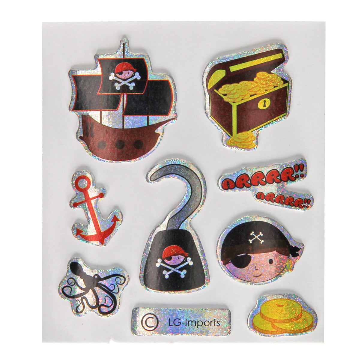 Duckiez autocollants pirates scintillants