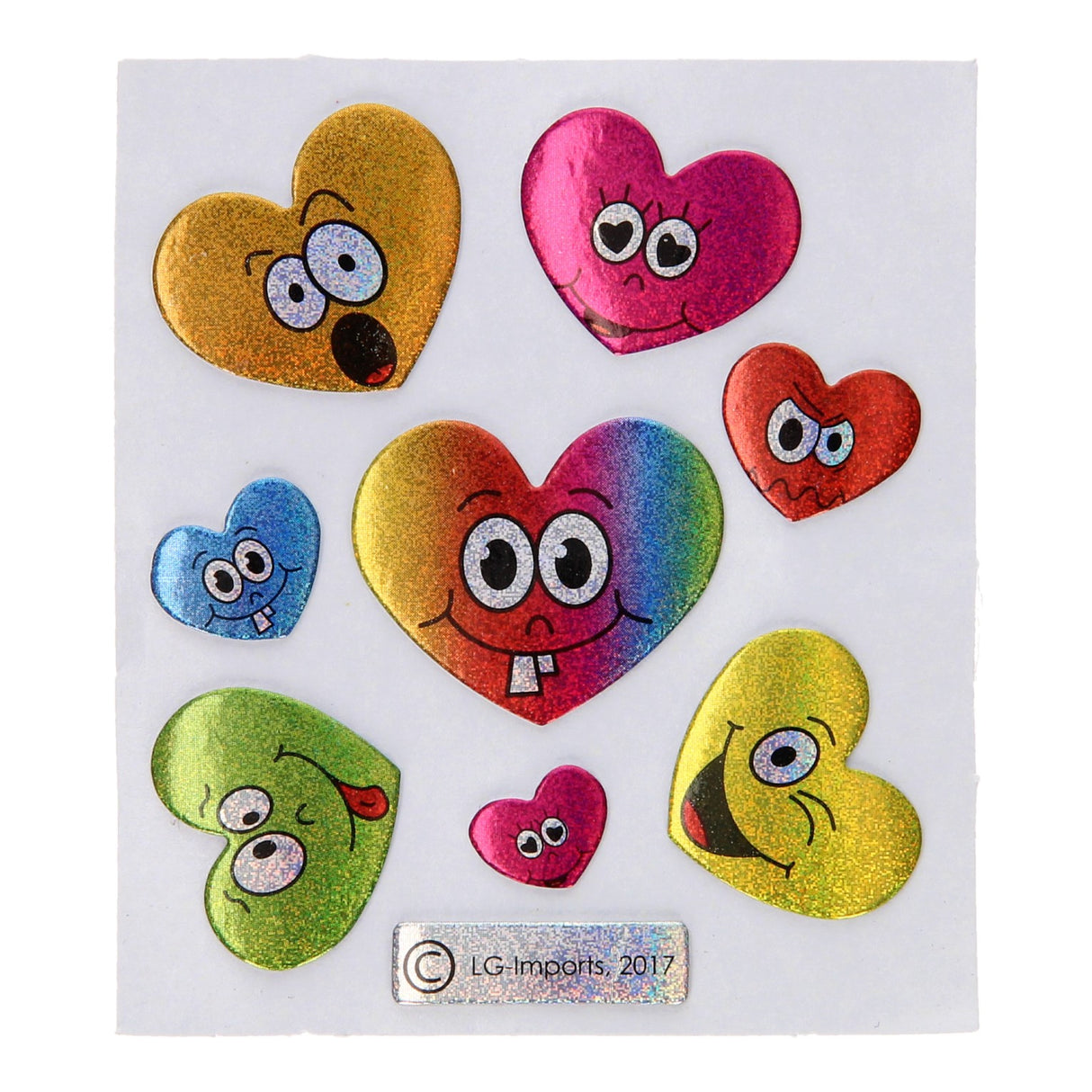 Duckiez autocollants smiley scintillant