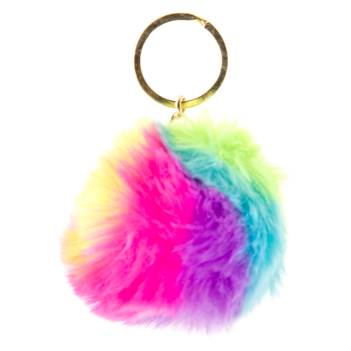 Porte-clés moelleux boule arc-en-ciel Duckiez, 12 pcs.