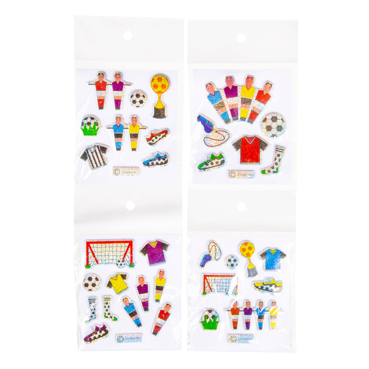 Duckiez autocollants football scintillant