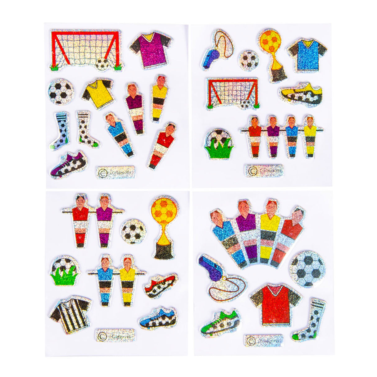 Duckiez autocollants football scintillant