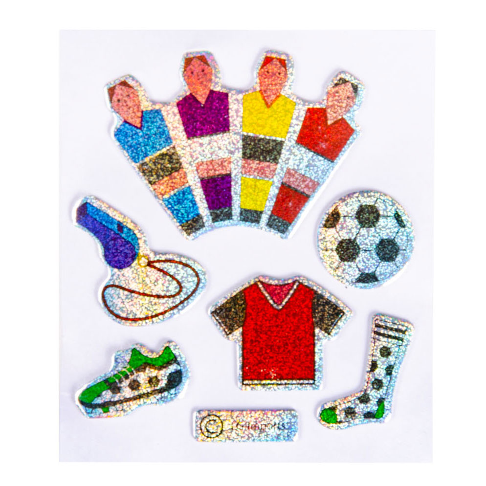 Duckiez autocollants football scintillant