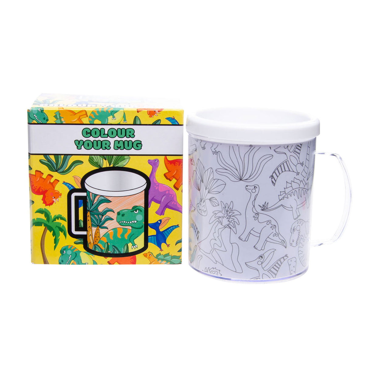 Duckiez colorie ta propre tasse dinosaure