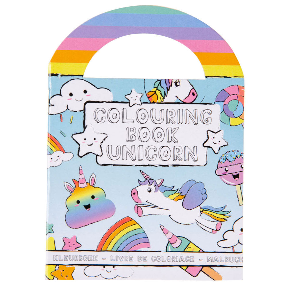 Livre de coloriage Duckiez avec autocollants licorne