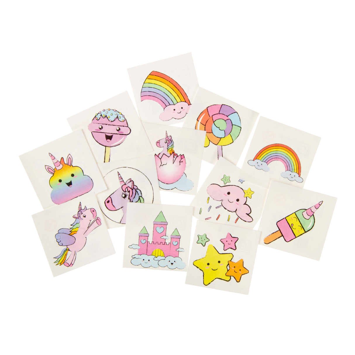 Duckiez tatouages licorne, 12 pcs.