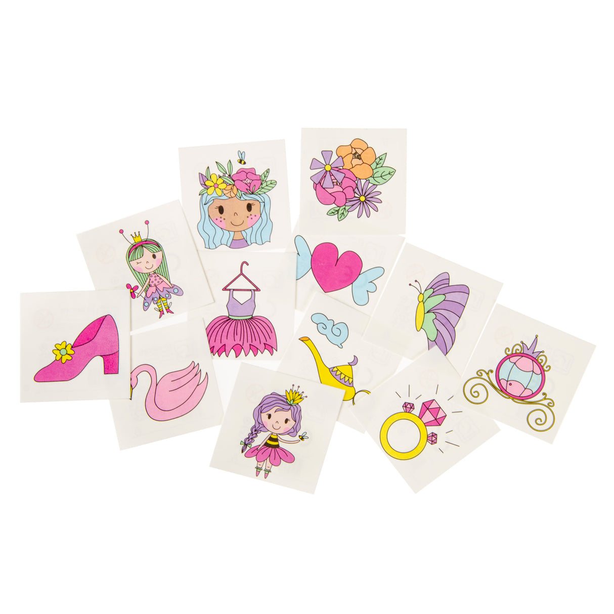 Duckiez tatouages princesse, 12 pcs.
