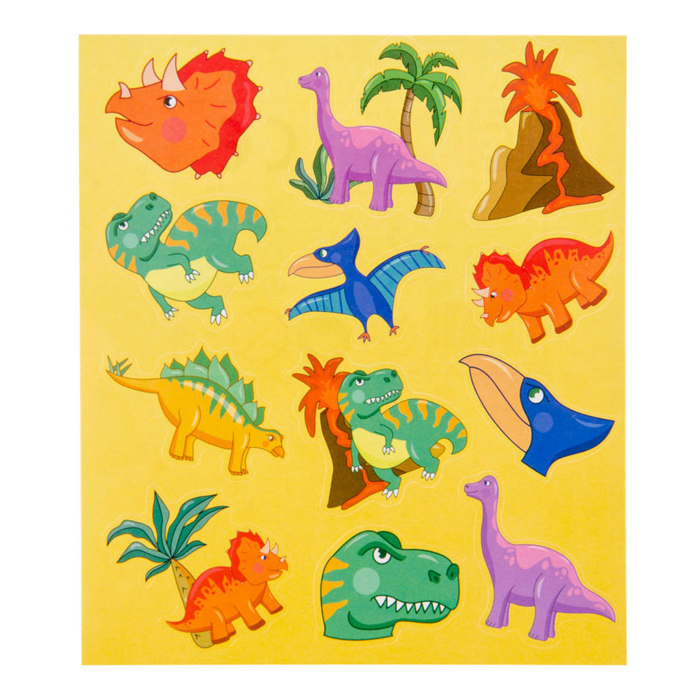 Feuille d'autocollants Duckiez dinosaure, 12 pcs.