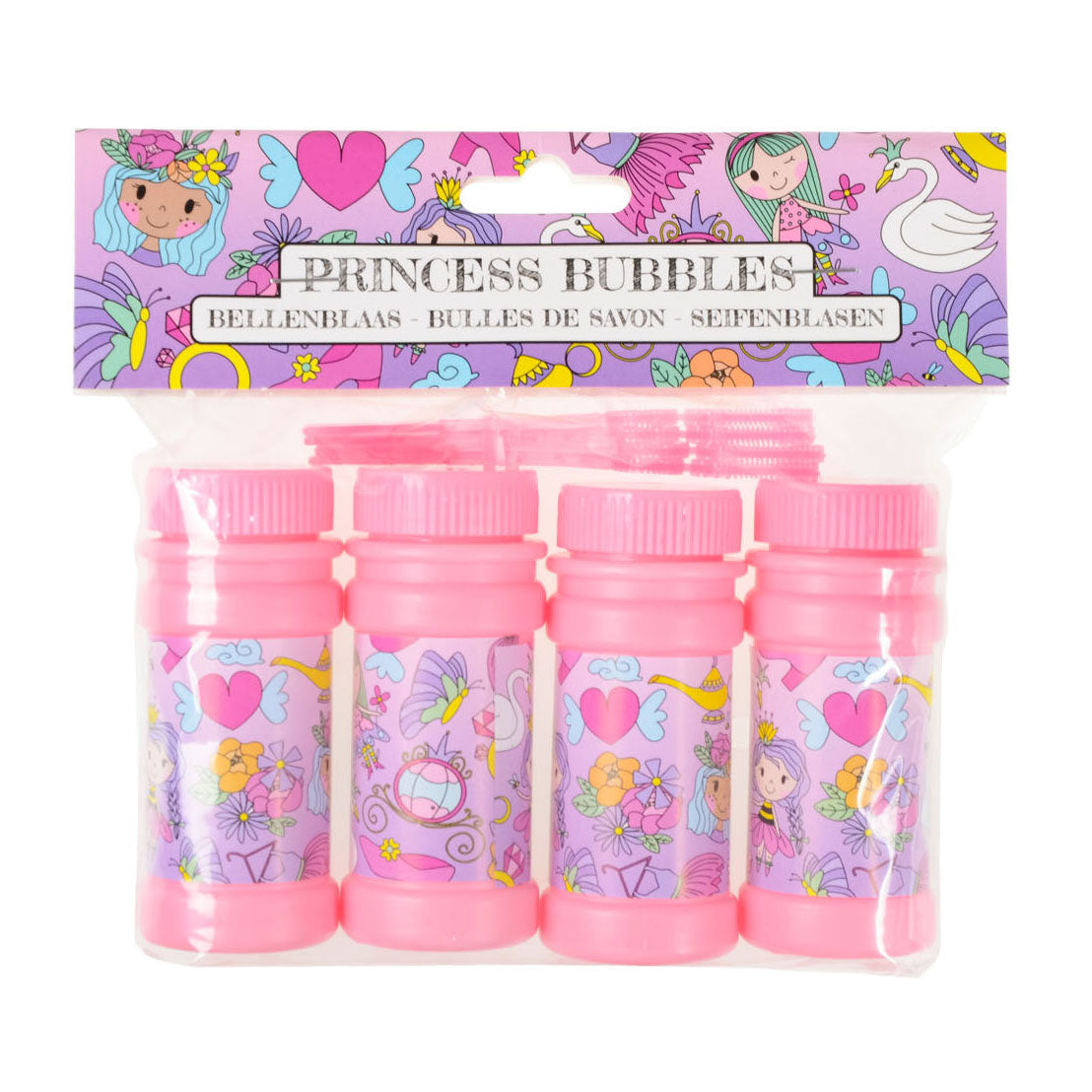 Duckiez souffleur de bulles princesse, 4x50ml