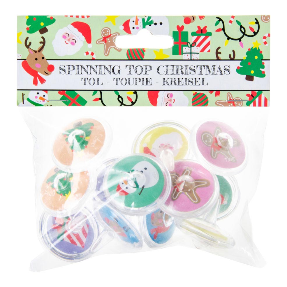 Toupie Duckiez Noël, lot de 12 pcs.