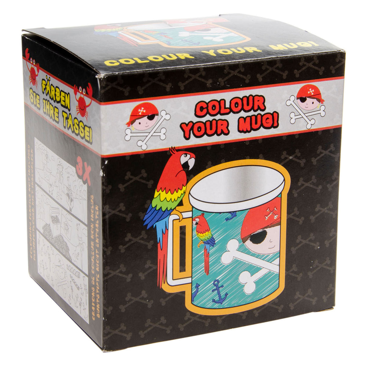 Duckiez coloriez votre propre tasse pirate 250 ml | 24 pièces