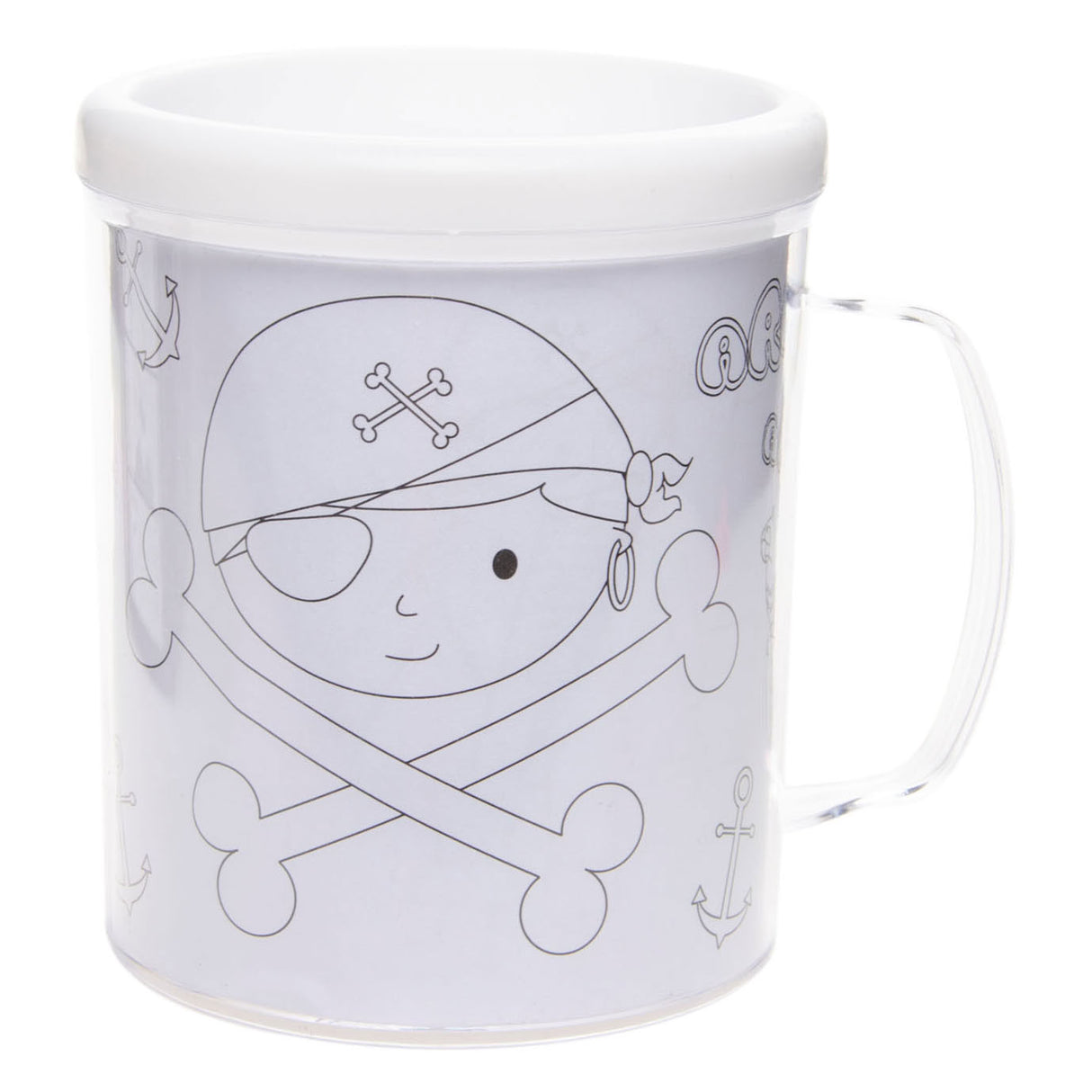 Duckiez coloriez votre propre tasse pirate 250 ml | 24 pièces