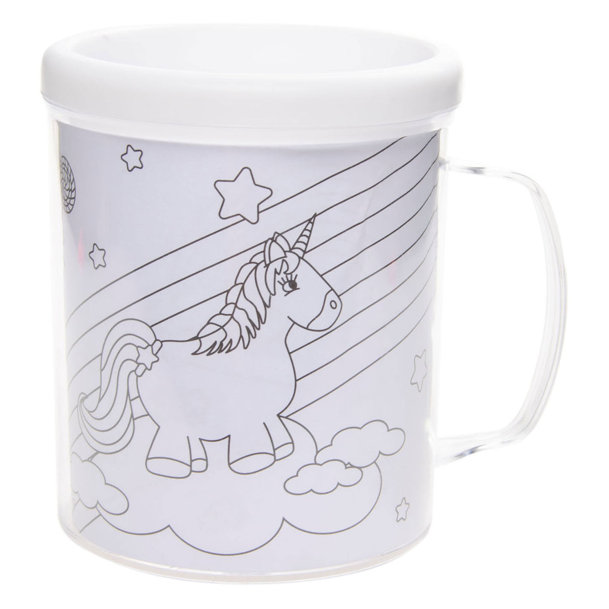 Colorie ta propre tasse Licorne
