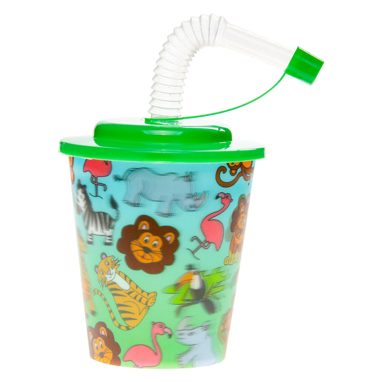 Coupe Duckiez avec couvercle et animaux sauvages de paille, 12e.