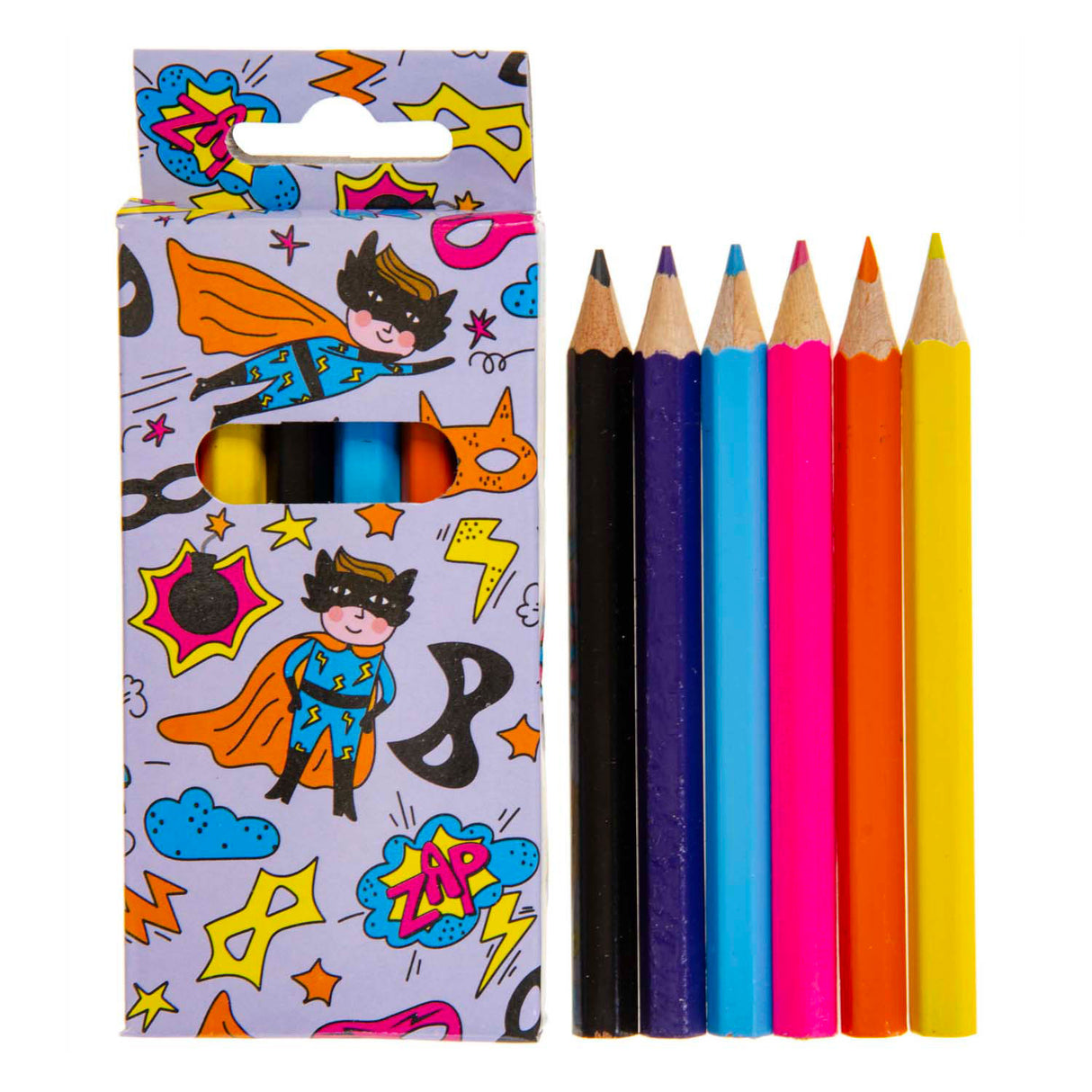Crayons de couleur Duckiez super-héros, 6 pcs.