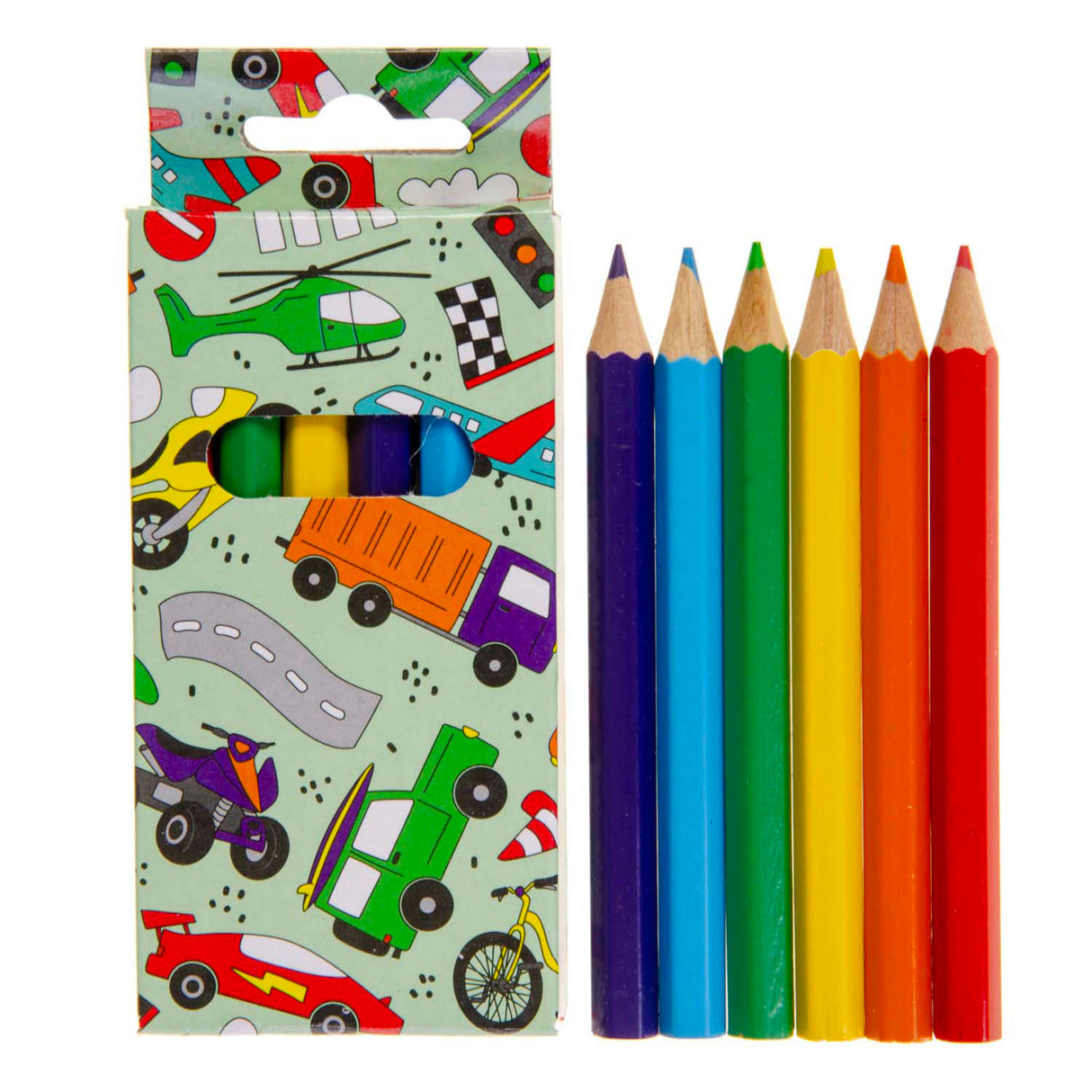 Crayons de couleur Duckiez véhicules, 6 pcs.
