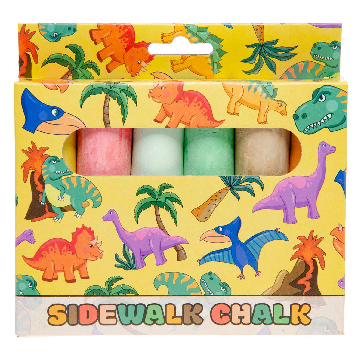 Dinosaure à craie de trottoir Duckiez, 6 pcs.