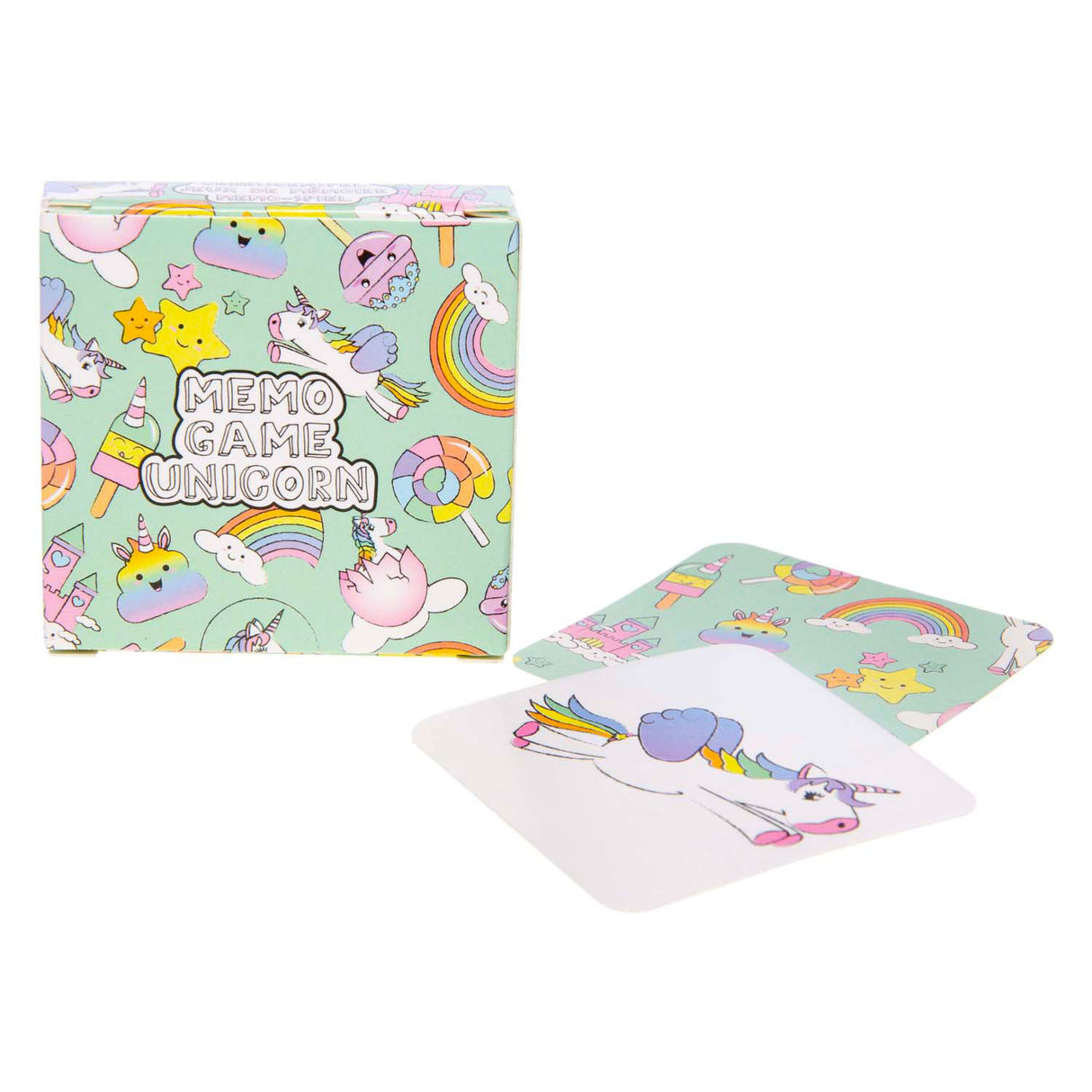 Duckiez mini jeu mémo licorne, 28 cartes