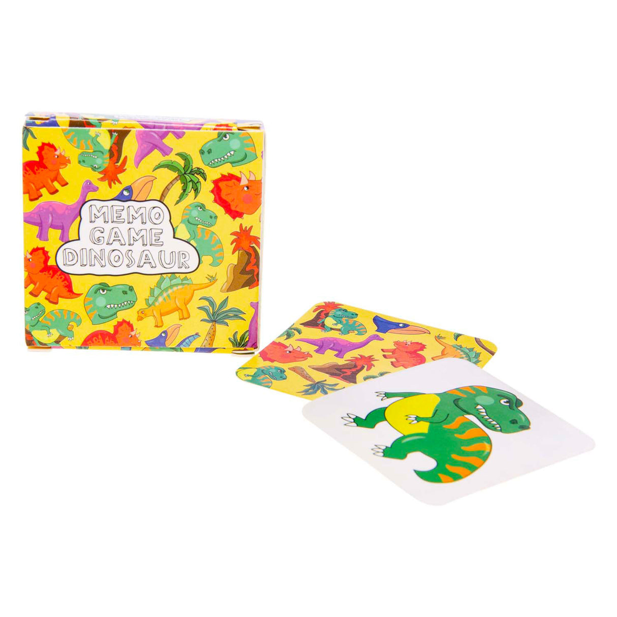 Duckiez mini jeu de mémo dinosaure, 28 cartes