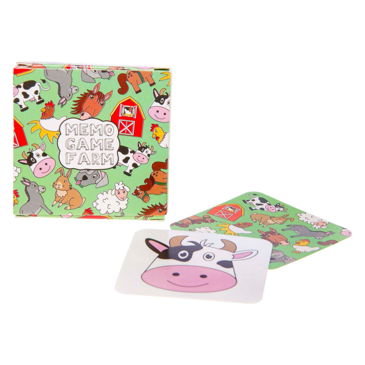 Duckiez mini jeu mémo animaux de la ferme, 28 cartes