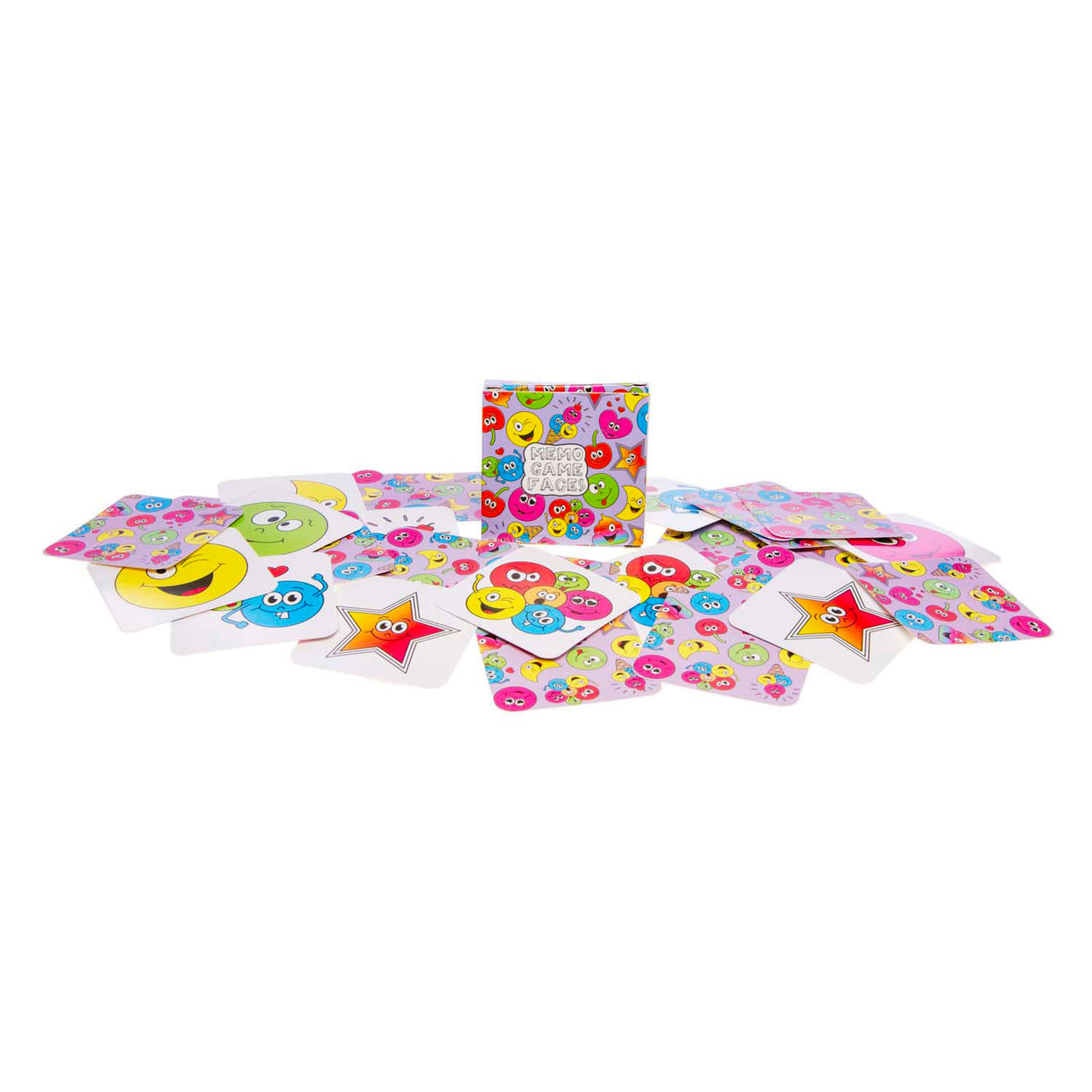 Duckiez mini jeu de mémo smiley, 28 cartes