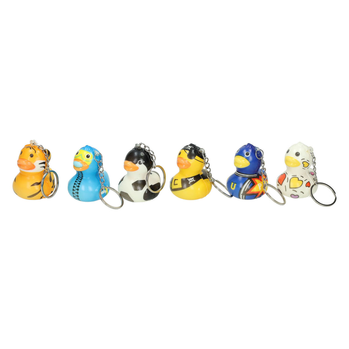 Duckiez porte-clés canard mousse coloré - 24 pcs