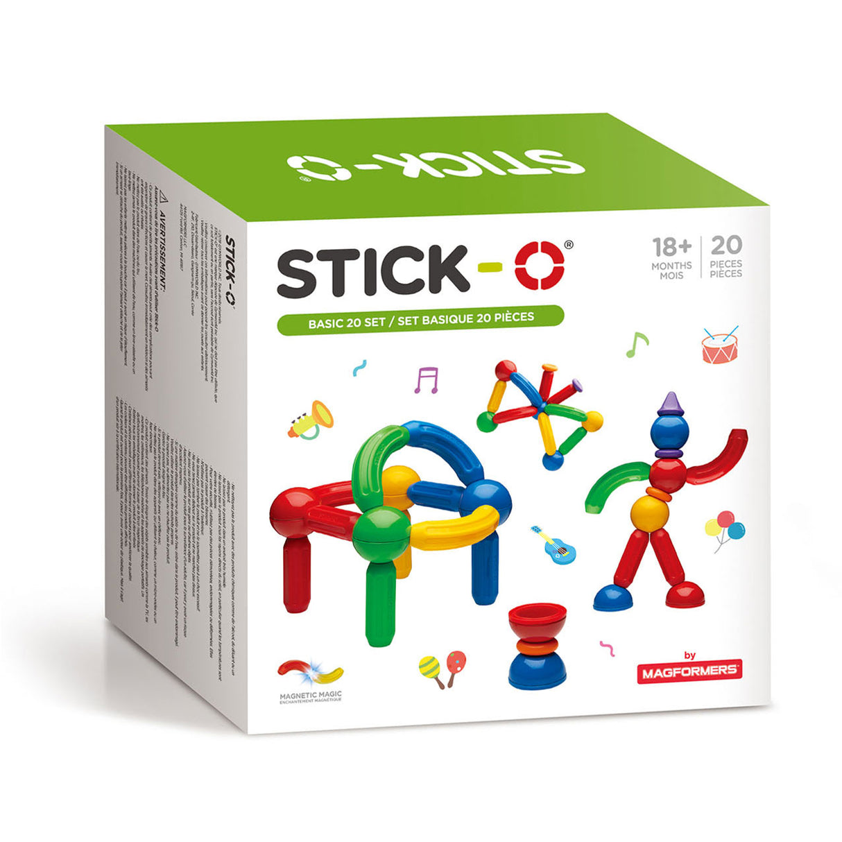 Kit de base Stick-o, 20 pièces.