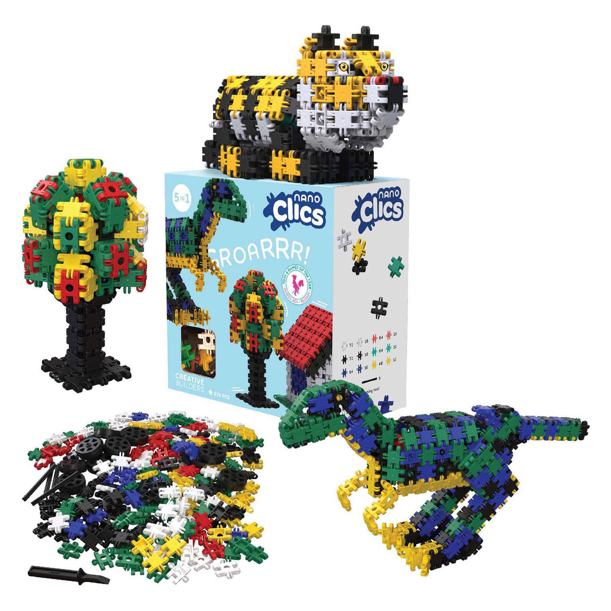 Clics nano - constructeurs créatifs, 500 pcs.