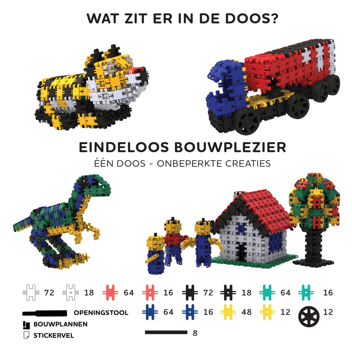 Clics nano - constructeurs créatifs, 500 pcs.