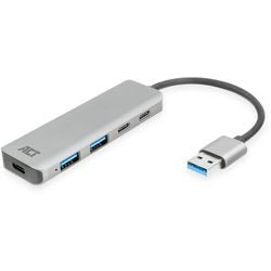 Act Connectivité USB-A Hub 3.0, 2x USB-A, 2x USB-C