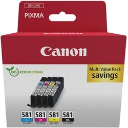 Cartouche d'encre canon 2103c006 581 cyan, jaune, magenta, noir