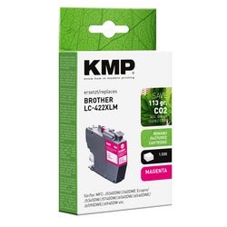 Cartouche d'encre kmp compatible brother lc422xlm magenta
