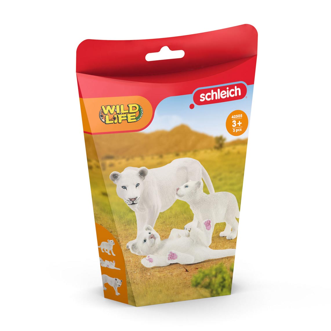 Schleich mère lion sauvage avec ses petits 42505