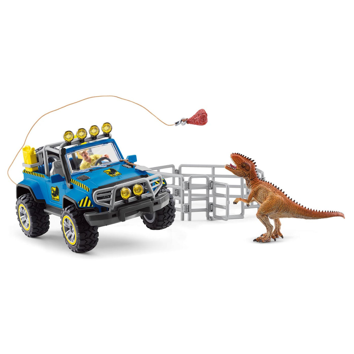 Véhicule tout-terrain Schleich dinosaures avec poste de garde dinosaure 41464