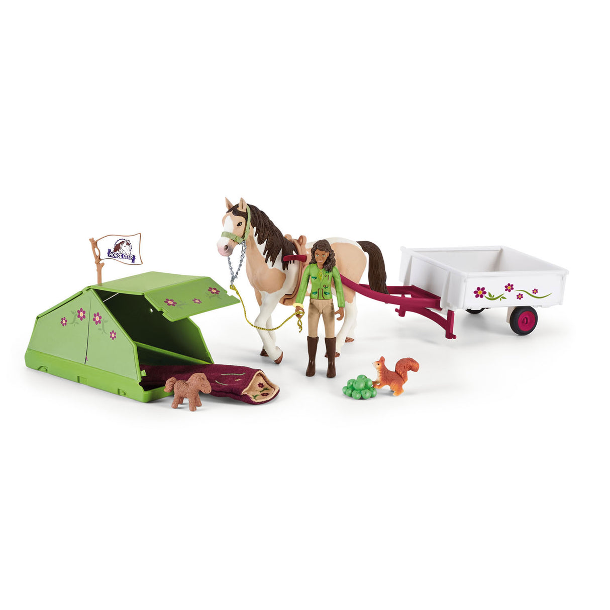 Club équestre Schleich Le voyage de camping de Sarah 42533