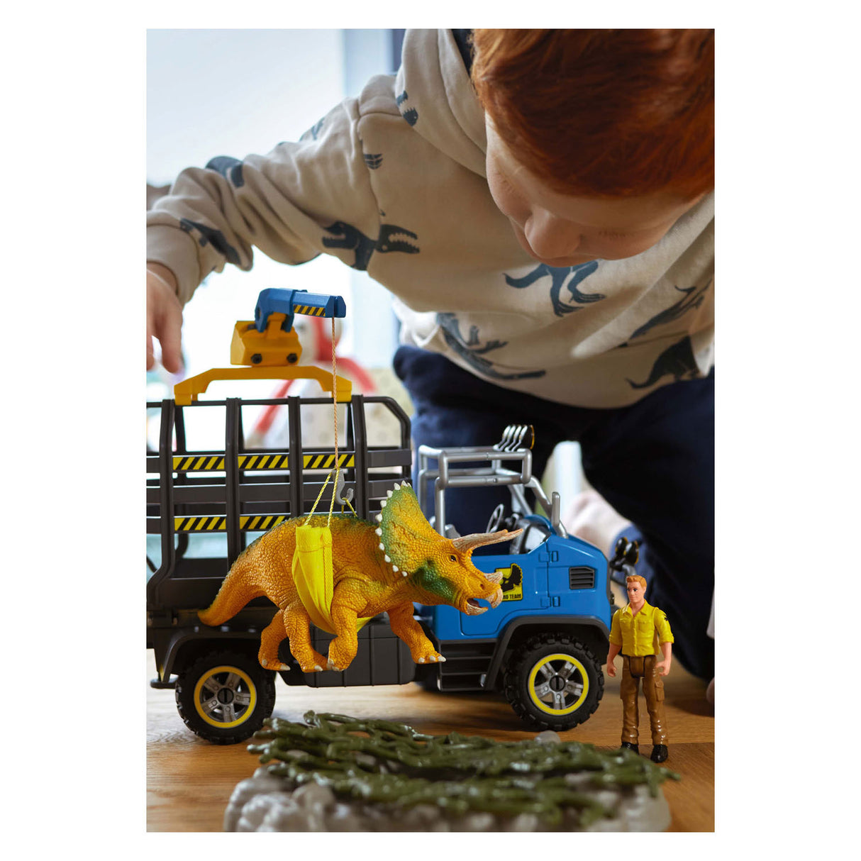 Schleich dinosaure - mission camion dinosaure - jouets dino - jouets pour enfants pour garçons et filles - 4 à 12 ans 42565