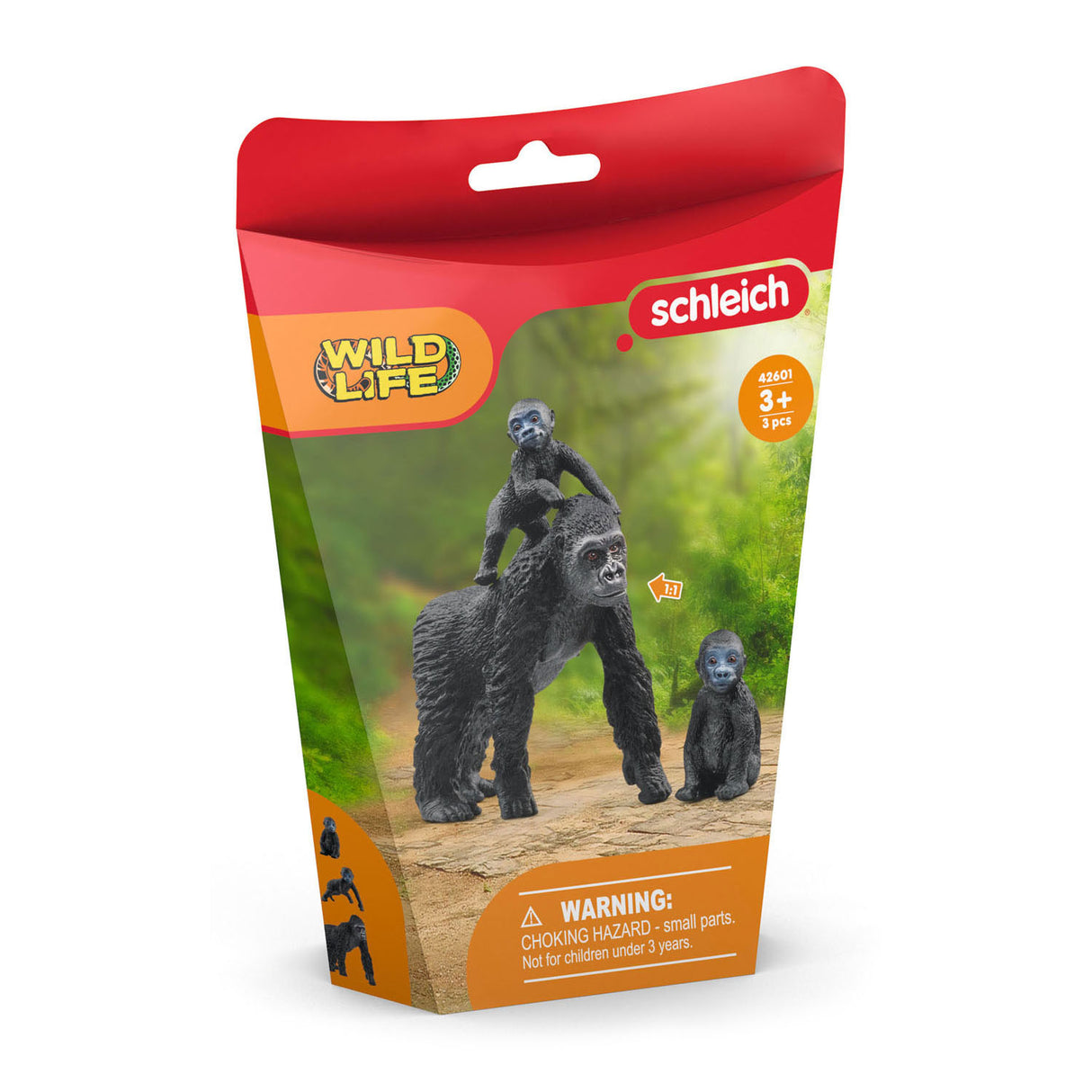 Famille de gorilles de la faune Schleich 42601